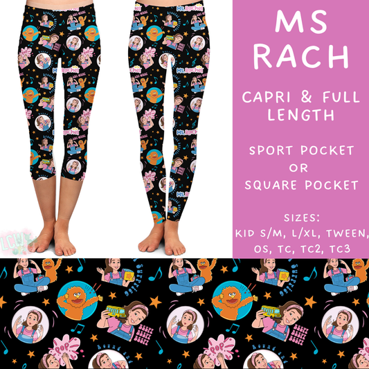 Batch #297 - Cool Characters 8 - Closes 3/3 - ETA late April - Ms Rach Full and Capri Length Leggings