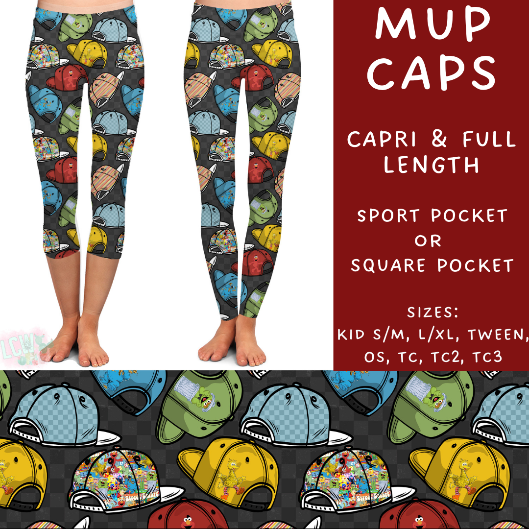 Batch #297 - Cool Characters 8 - Closes 3/3 - ETA late April - Mup Caps Full and Capri Length Leggings