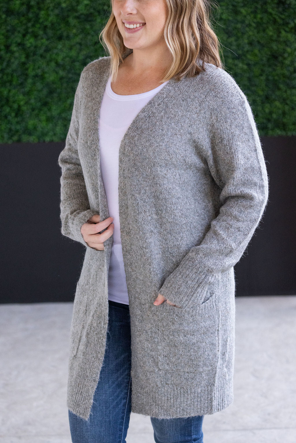 IN STOCK Madison Cozy Cardigan - Stormy Clouds