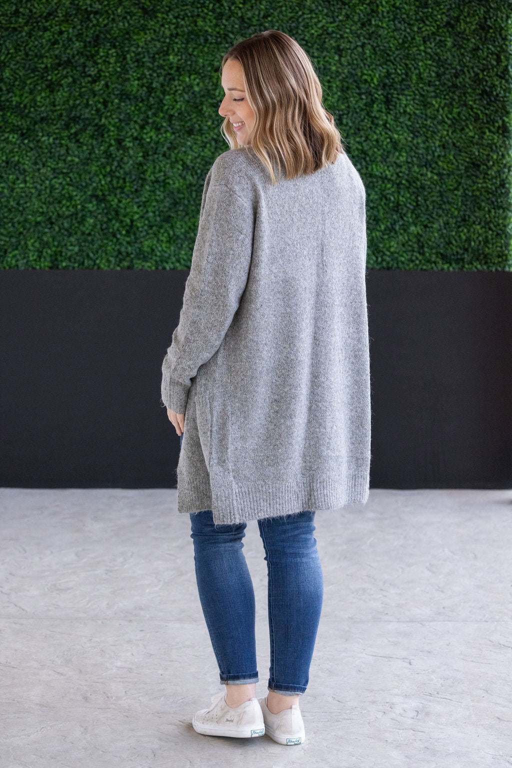 IN STOCK Madison Cozy Cardigan - Stormy Clouds