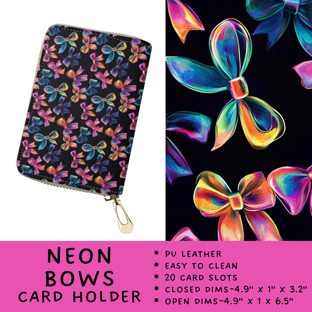 Batch #309 - Card Holders & Mini Backpacks - Closing 3/24 - ETA late May - Neon Bows Card Holder