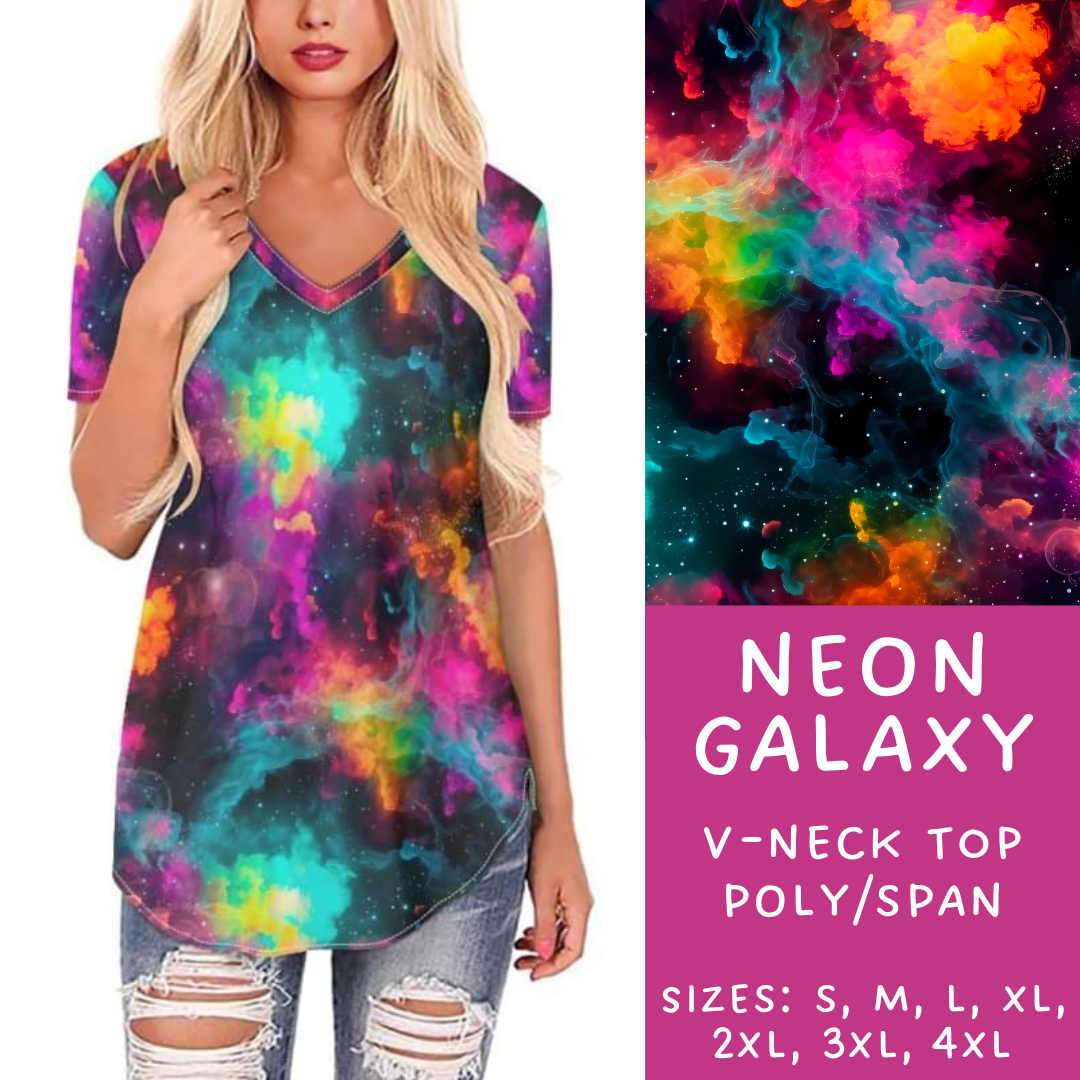 Batch #236 - Fun Run 6 - Closes 11/13 - ETA early Jan - Neon Galaxy V-Neck Tee