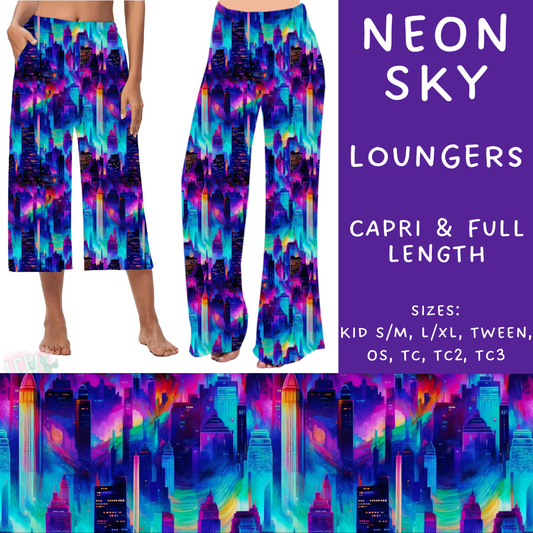 Batch #236 - Fun Run 6 - Closes 11/13 - ETA early Jan - Neon Sky Capri and Full Length Loungers