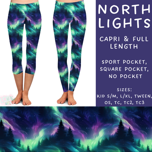 Batch #235 - September Request Run - Closes 11/11 - ETA late Dec - North Lights Full and Capri Length Leggings