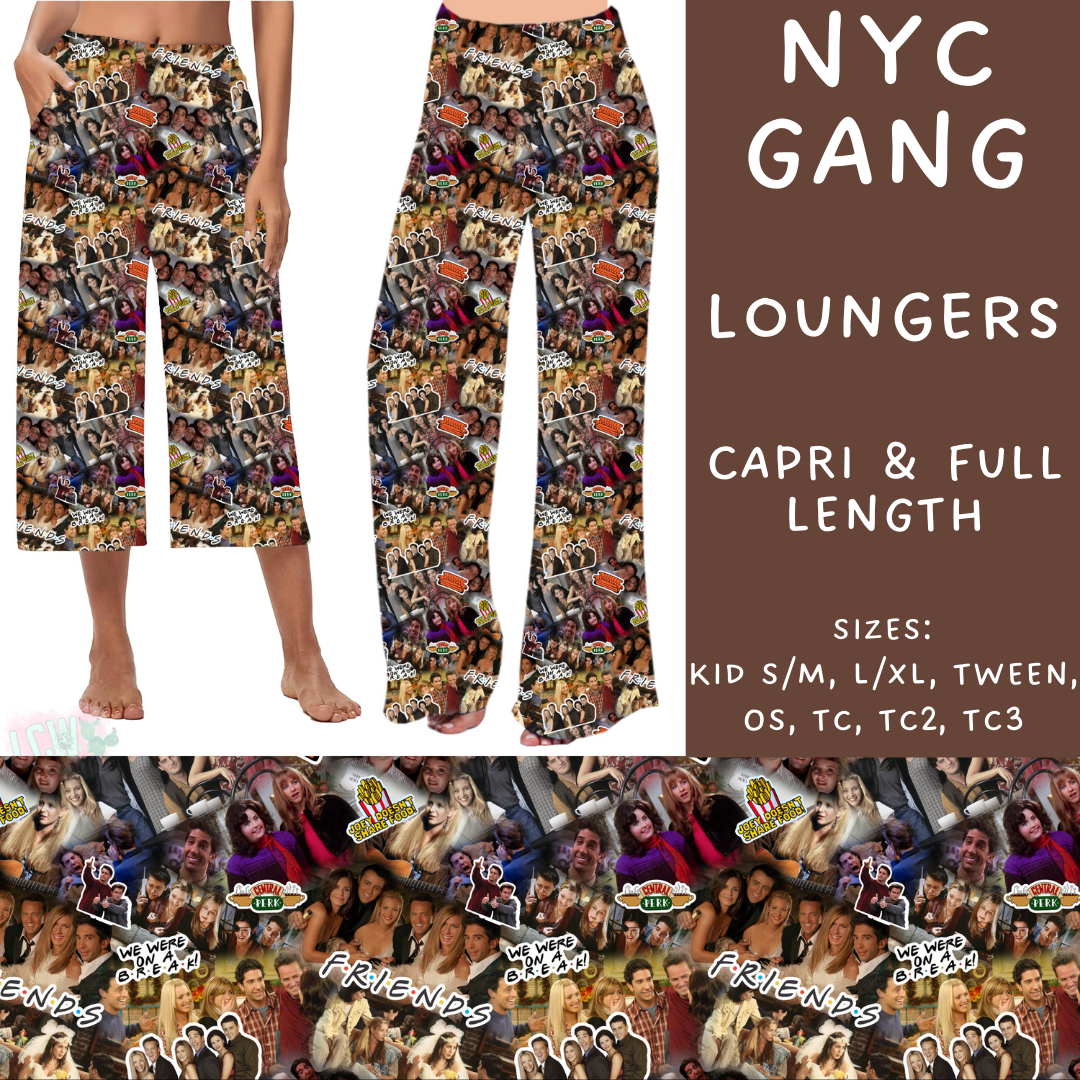 Batch #235 - September Request Run - Closes 11/11 - ETA late Dec - NYG Gang Capri and Full Length Loungers