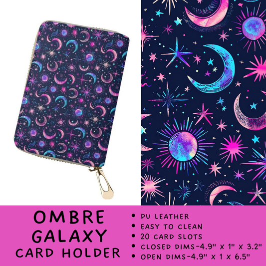 Batch #309 - Card Holders & Mini Backpacks - Closing 3/24 - ETA late May - Ombre Galaxy Card Holder