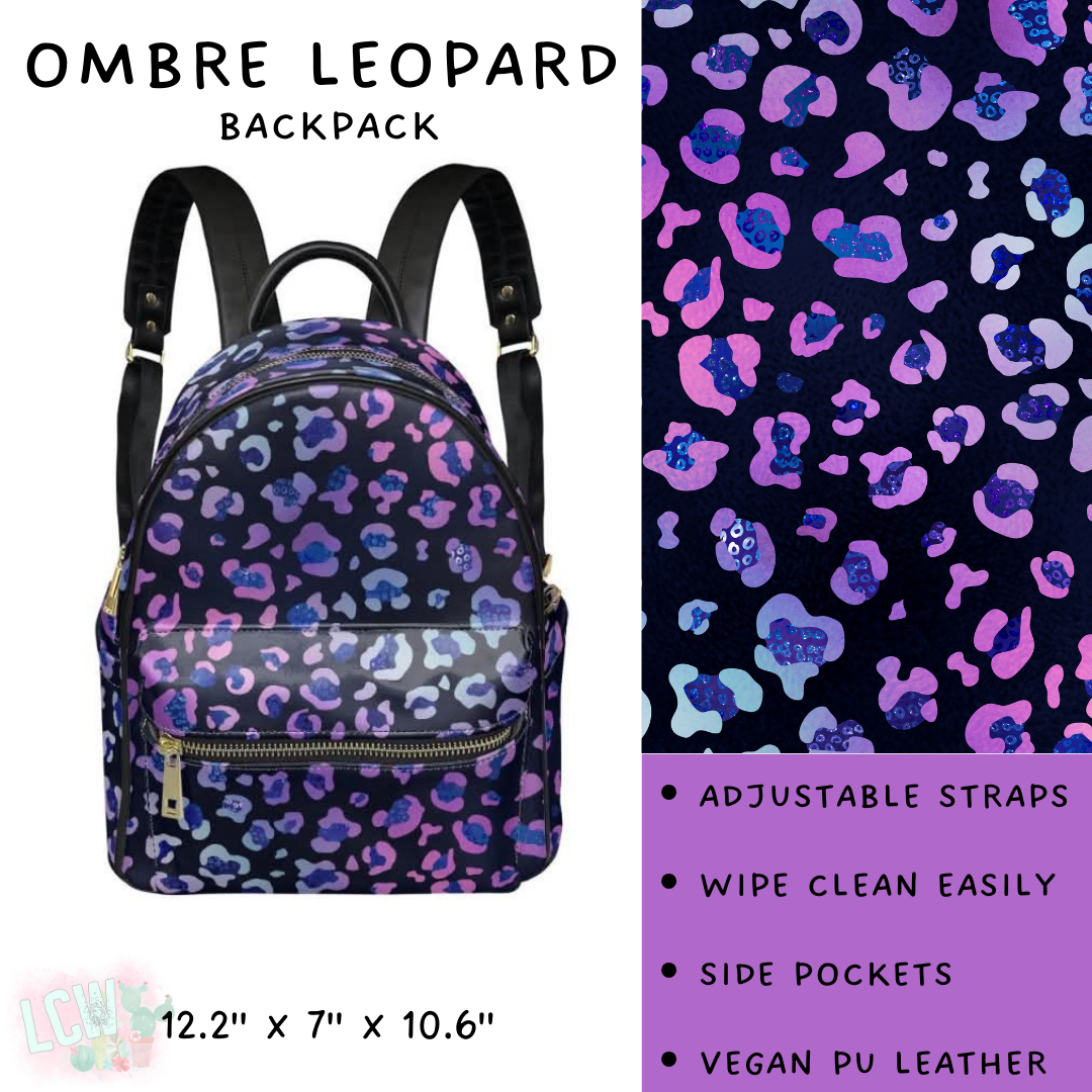 Batch #309 - Card Holders & Mini Backpacks - Closing 3/24 - ETA late May - Ombre Leopard Mini Backpack