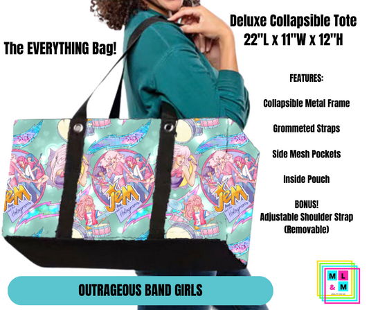 Outrageous Band Girls Collapsible Tote