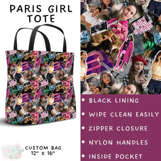 Batch #235 - September Request Run - Closes 11/11 - ETA late Dec - Paris Girl Tote