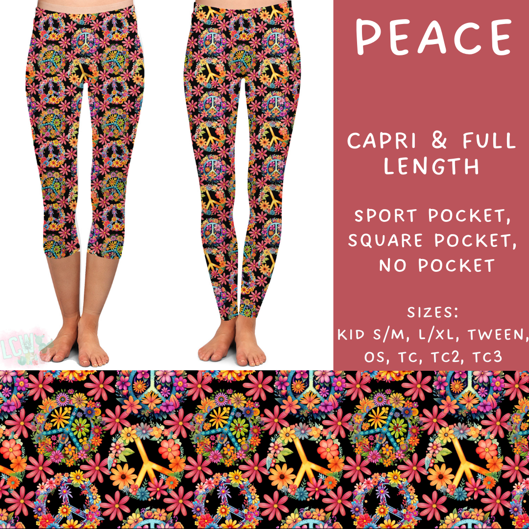 Batch #274 - Fun Run 7 - Closes 1/22 - ETA late March - Peace Full and Capri Length Leggings