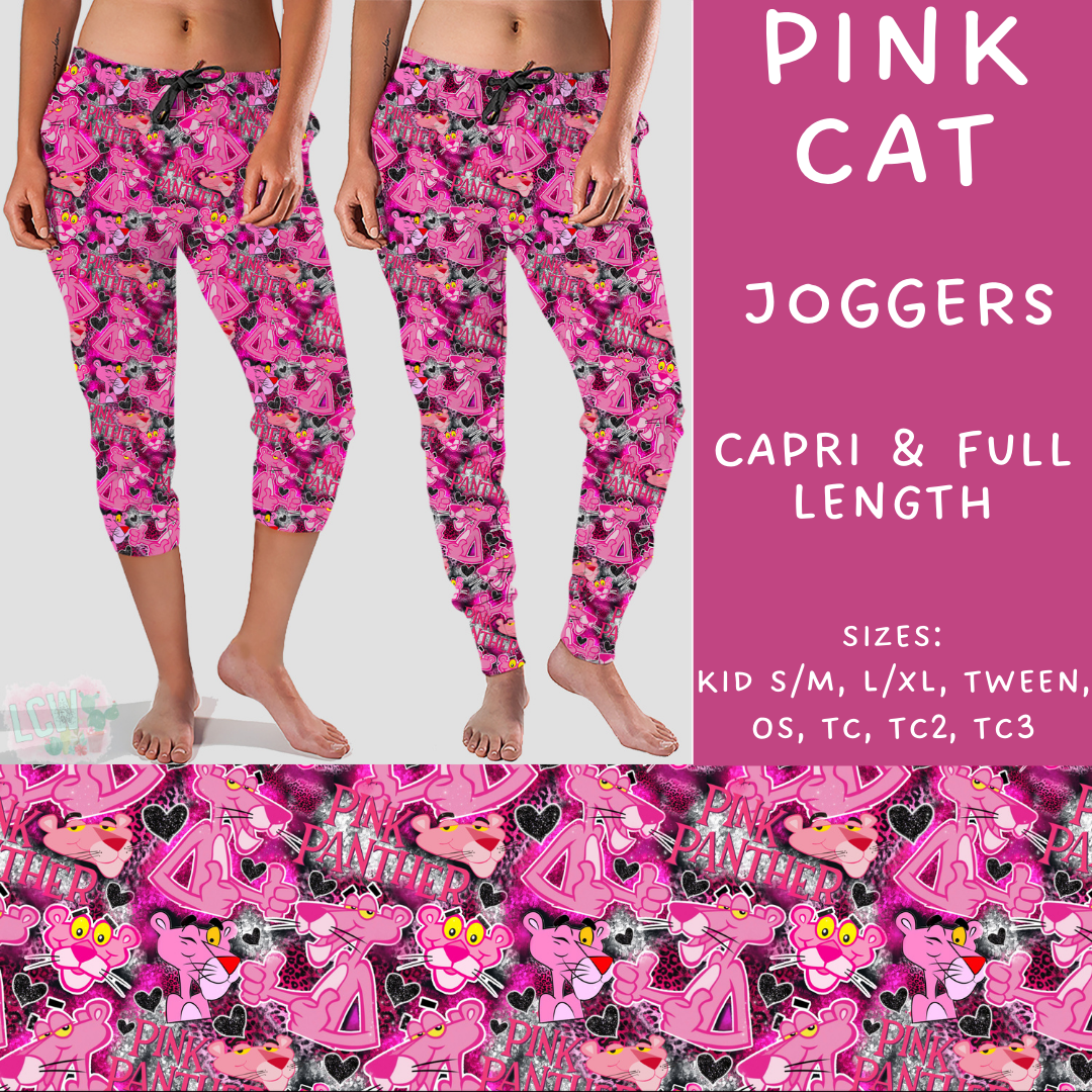 Batch #235 - September Request Run - Closes 11/11 - ETA late Dec - Pink Cat Full and Capri Length Joggers