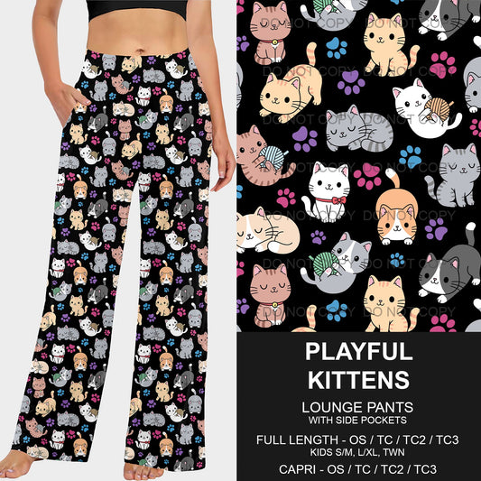 B218 - Preorder Playful Kittens Lounge Pants (Closes 3/16. ETA: early June)