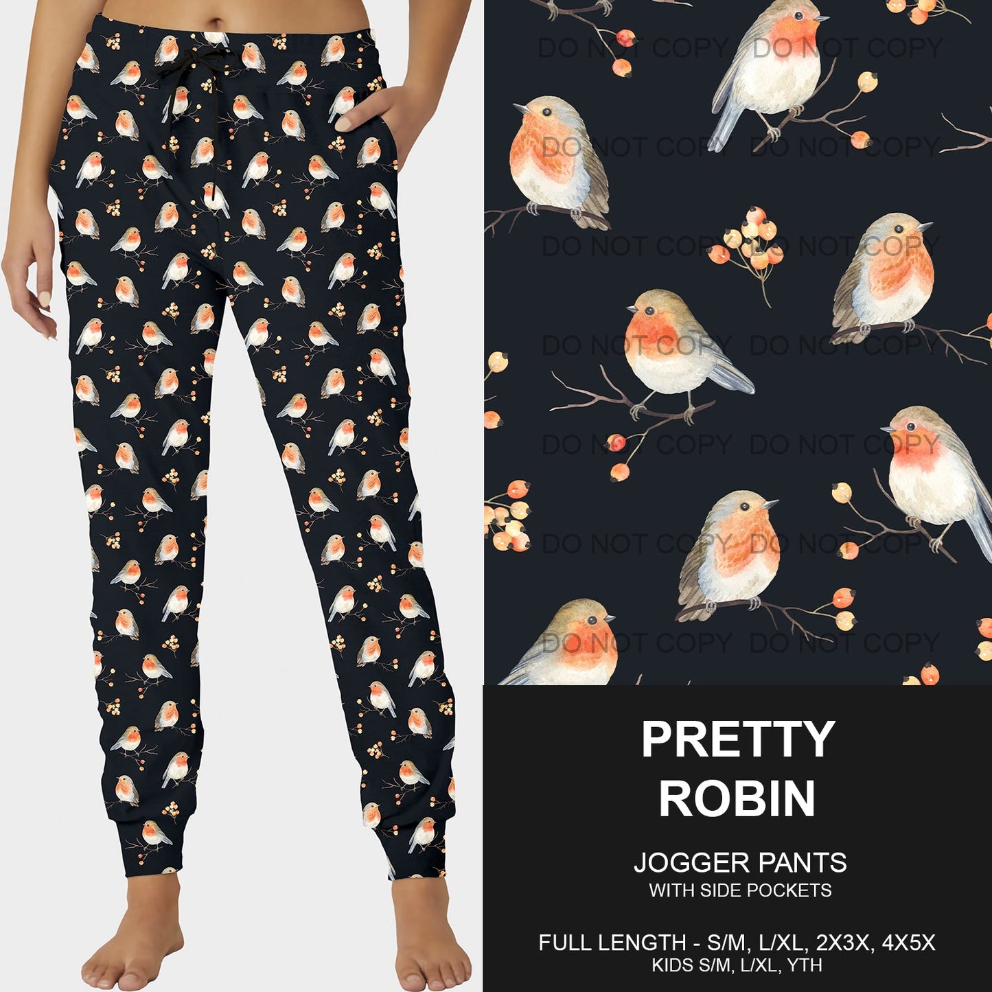 B188 - Preorder Pretty Robin Joggers (Closes 10/20. ETA mid Dec)