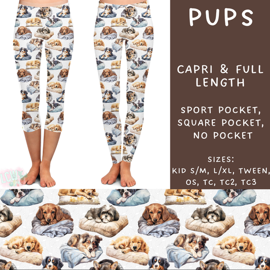 Batch #236 - Fun Run 6 - Closes 11/13 - ETA early Jan - Pups Full and Capri Length Leggings