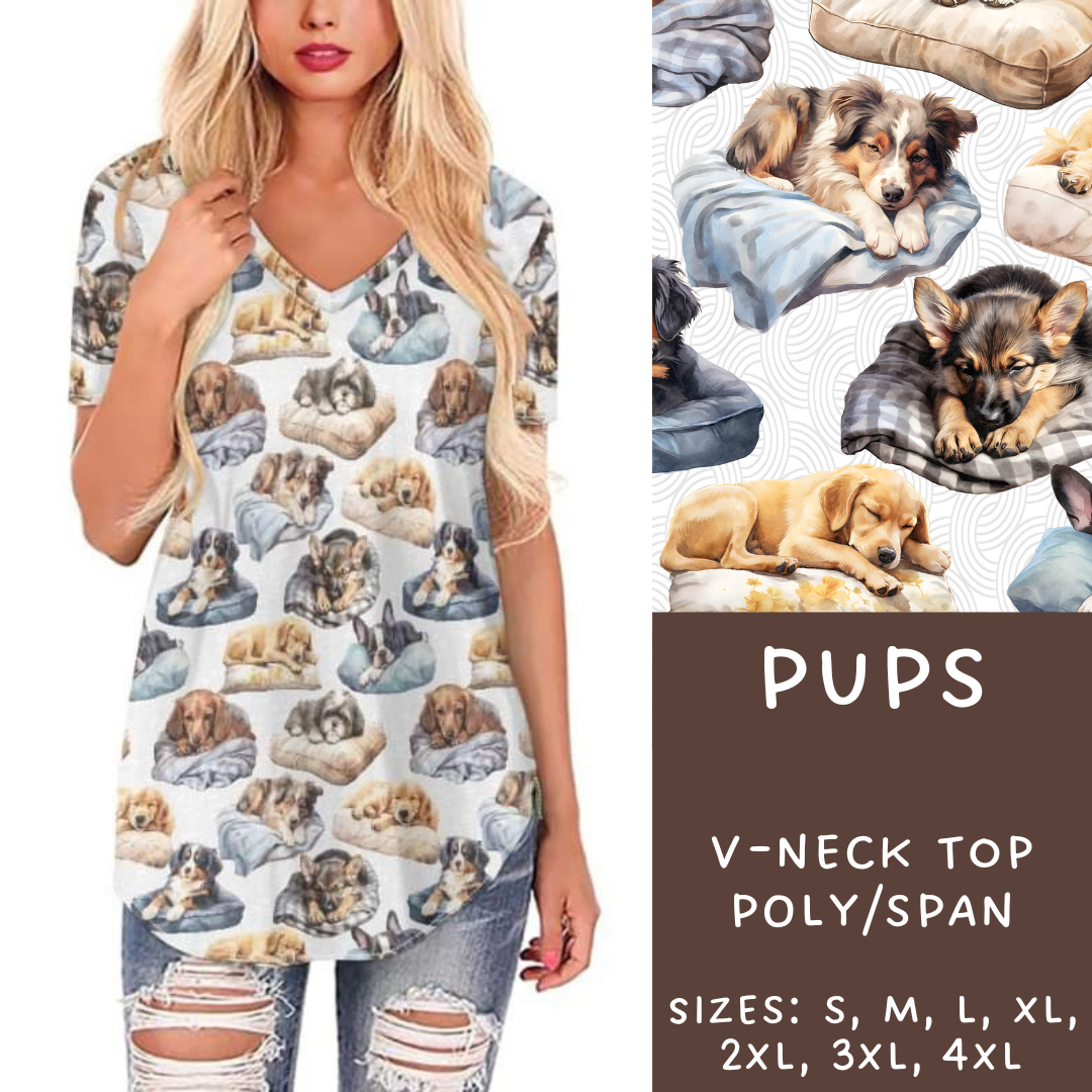 Batch #236 - Fun Run 6 - Closes 11/13 - ETA early Jan - Pups V-Neck Tee