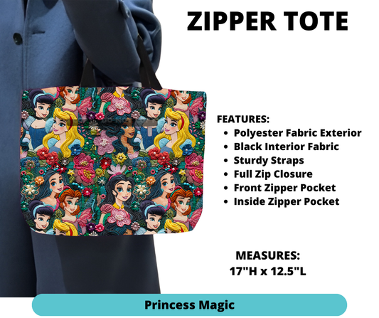 Princess Magic Zipper Tote