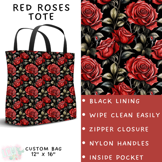 Batch #236 - Fun Run 6 - Closes 11/13 - ETA early Jan - Red Roses Tote