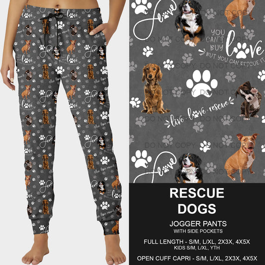 B218- Preorder Rescue Dogs Joggers (Closes 3/16. ETA: early June)