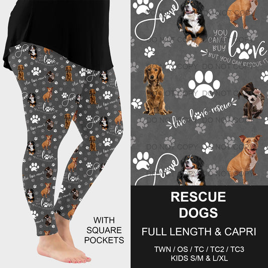 B218 - Preorder Rescue Dogs Leggings w/ Pockets (Closes 3/16. ETA: early June)