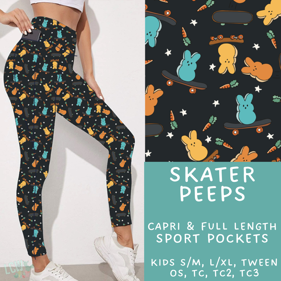 Batch #279 - Hop to it Collection Presale - Closes 1/30, ETA Early April - Skater Peeps Leggings