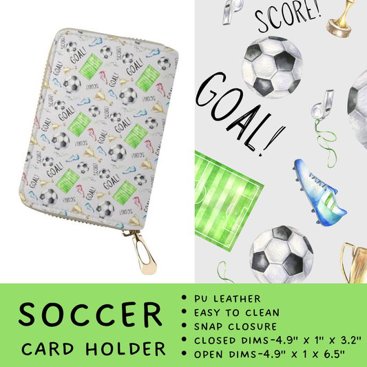 Batch #309 - Card Holders & Mini Backpacks - Closing 3/24 - ETA late May - Soccer Card Holder