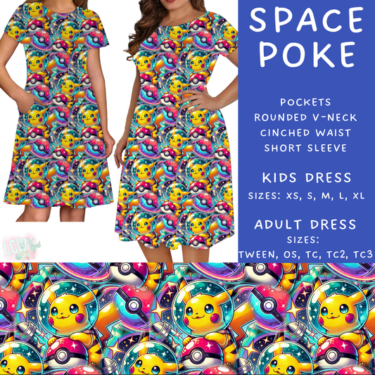 Batch #297 - Cool Characters 8 - Closes 3/3 - ETA late April - Space Poke Adult & Kids Dresses