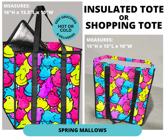 Preorder! Closes 12/30. ETA March. Spring Mallows Shopping or Insulated Tote