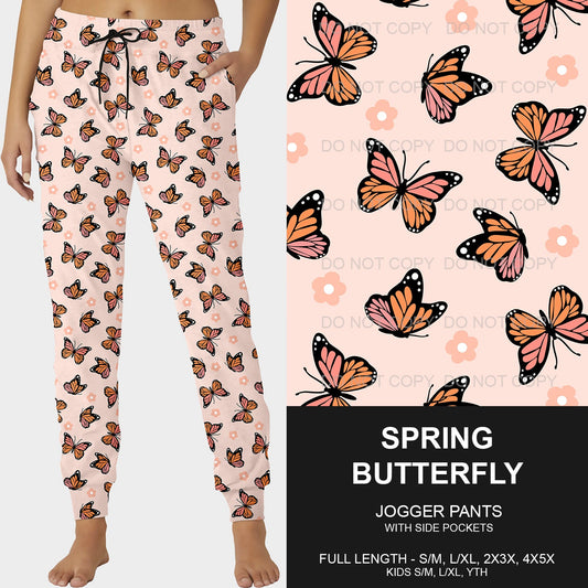 B215 - Preorder Spring Butterfly Joggers (Closes 3/02. ETA mid May)