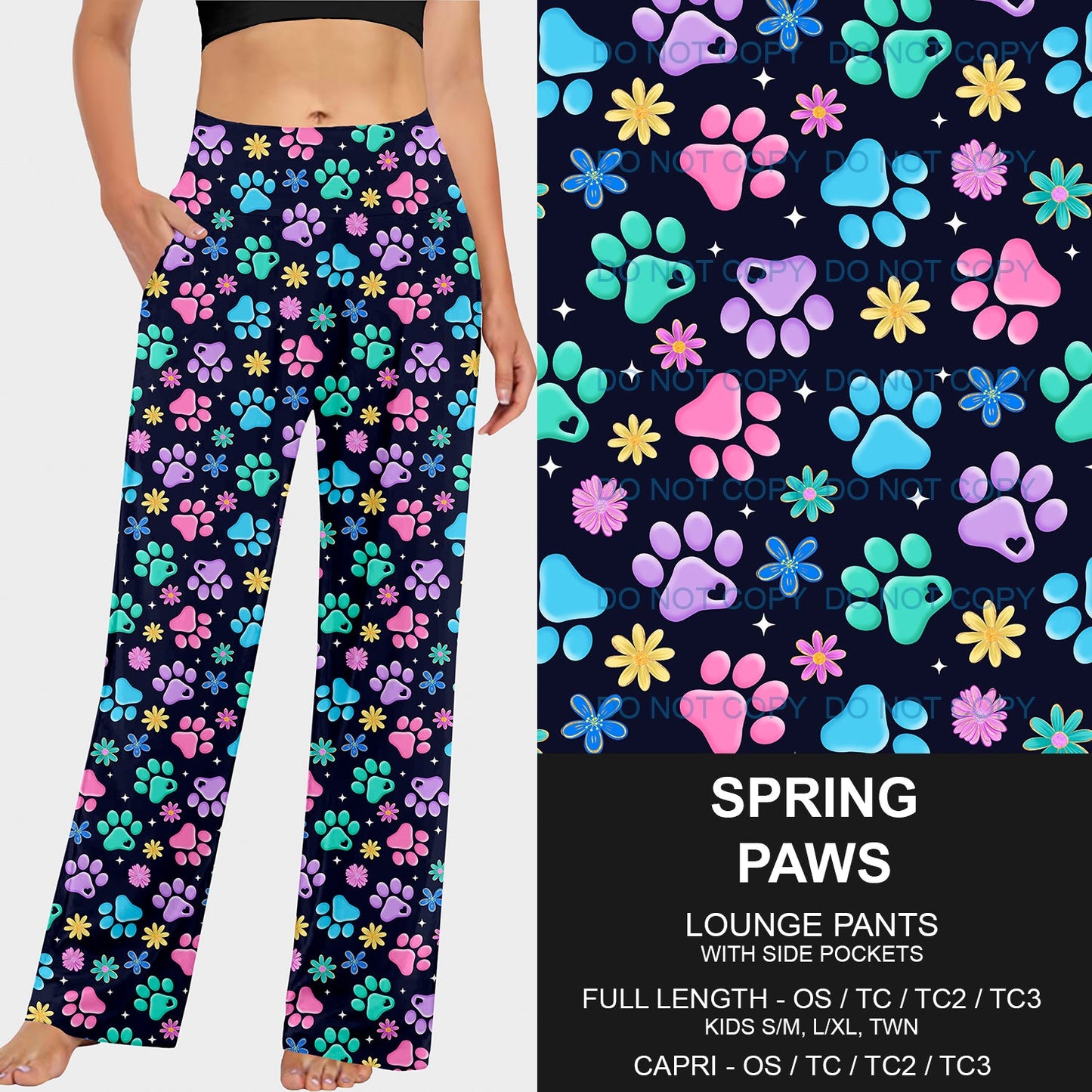 B209 - Preorder Spring Paws Lounge Pants (Closes 2/02. ETA: early May)