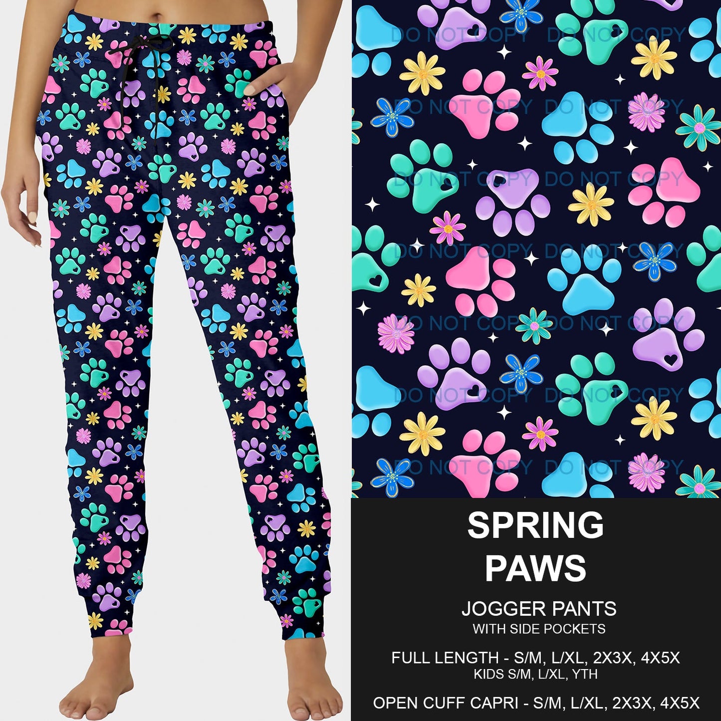 B209- Preorder Spring Paws Joggers (Closes 2/02. ETA: early May)