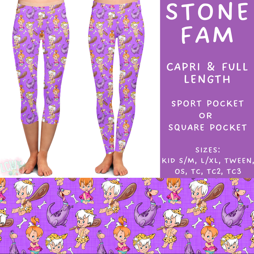 Batch #297 - Cool Characters 8 - Closes 3/3 - ETA late April - Stone Fam Full and Capri Length Leggings