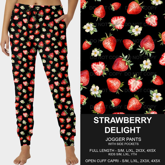 B219- Preorder Strawberry Delight Joggers (Closes 3/23. ETA: early June)