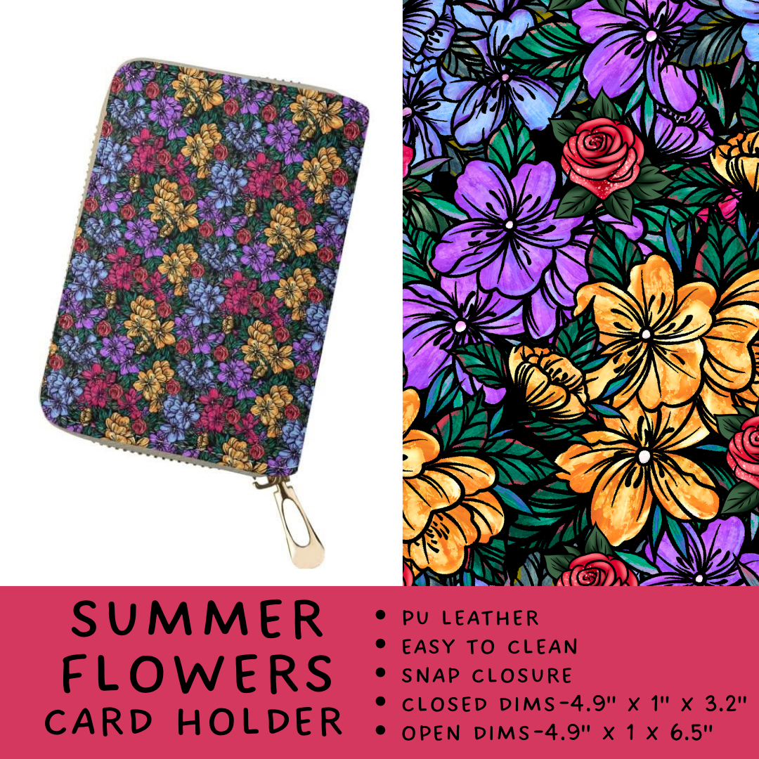 Batch #309 - Card Holders & Mini Backpacks - Closing 3/24 - ETA late May - Summer Flowers Card Holder