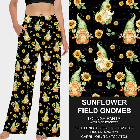 B219 - Preorder Sunflower Field Gnomes Lounge Pants (Closes 3/23. ETA: early June)