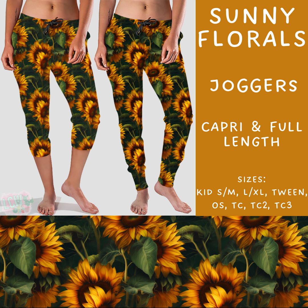 Batch #235 - September Request Run - Closes 11/11 - ETA late Dec - Sunny Florals Full and Capri Length Joggers