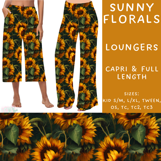 Batch #235 - September Request Run - Closes 11/11 - ETA late Dec - Sunny Florals Capri and Full Length Loungers