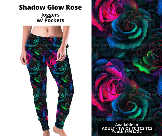 Preorder! Closes 10/31. ETA Jan. Shadow Glow Rose Joggers