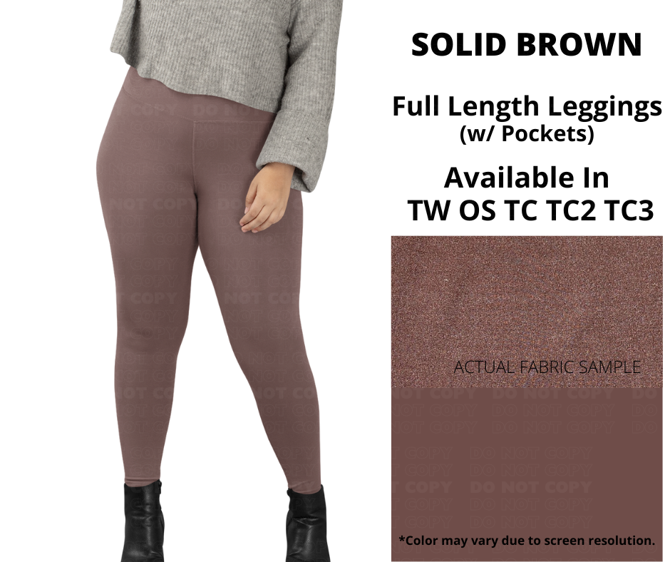 Solid Brown Full Length
