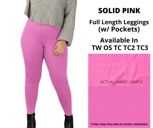 Solid Pink Full Length