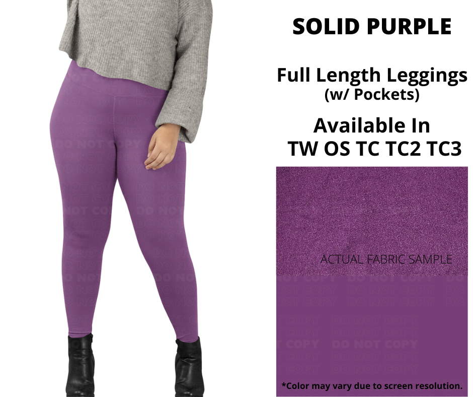 Solid Purple Full Length