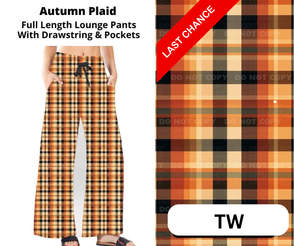 Autumn Plaid Full Length Lounge Pants