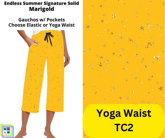 *Clearance* Price Drops in Cart! Marigold Capri Gauchos