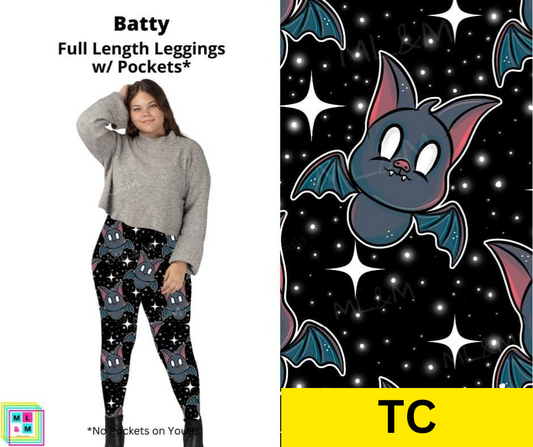 Batty Full Length Leggings w/ Pockets