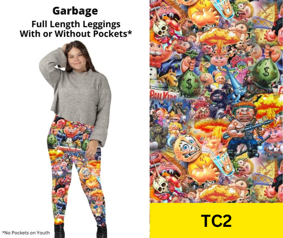 Garbage Full Length Leggings w/ Pockets