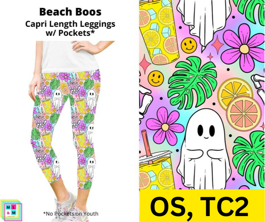 *Clearance* Price Drops in Cart! Beach Boos Capri Length Leggings w/ Pockets