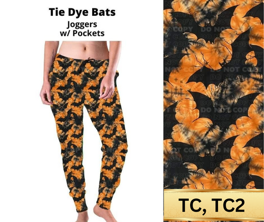 *Clearance* Price Drops in Cart! Tie Dye Bats Joggers