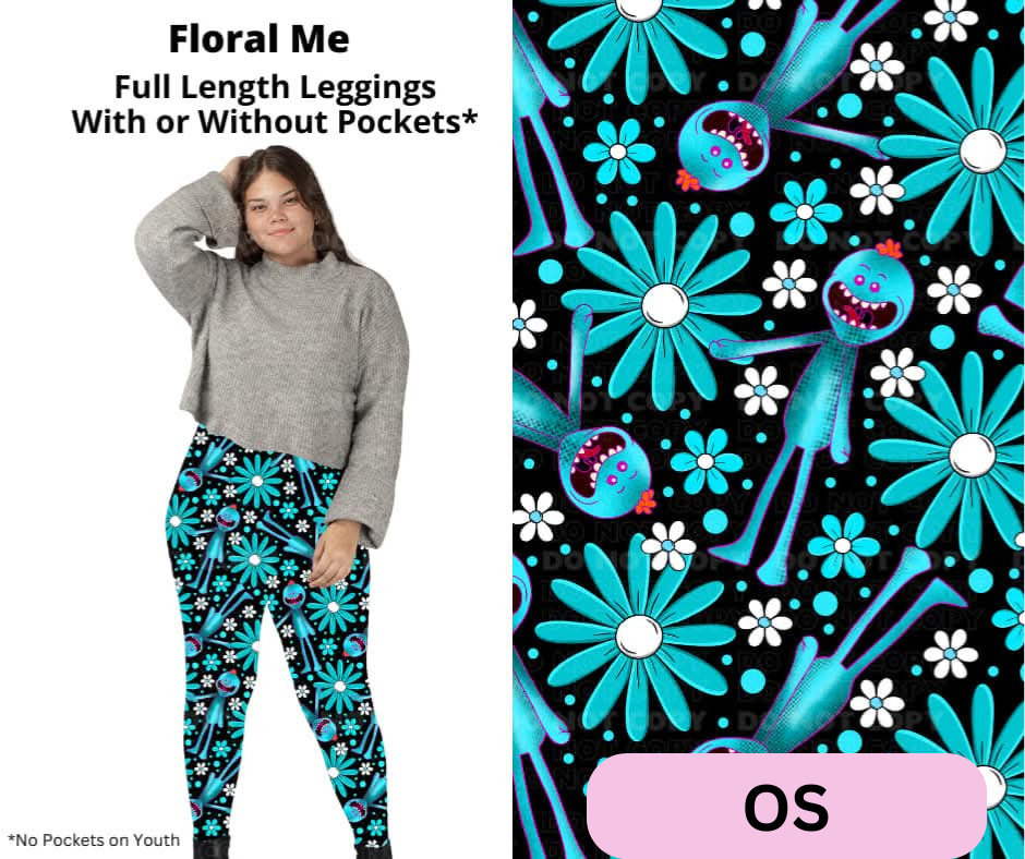 Floral Me Full Length Leggings w/ Pockets