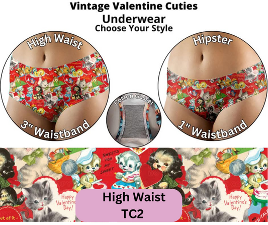 Vintage Valentine Cuties Underwear