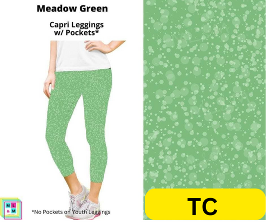 *Clearance* Price Drops in Cart! Meadow Green Capri Length w/ Pockets