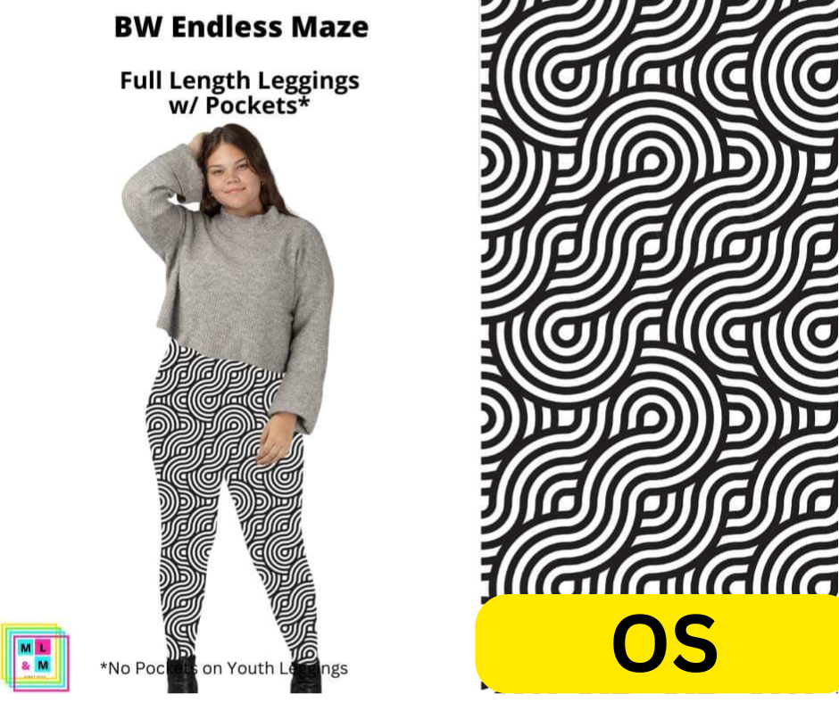 BW Endless Maze Full Length Leggings w/ Pockets